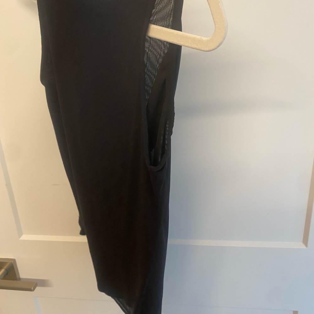 Red Haute Black Drape Sleeveless Blouse - Picture 5 of 5